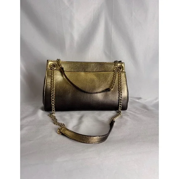 INC International Concepts Gold Ombre Chain Strap Shoulder Bag‎ Purse - Picture 5 of 9